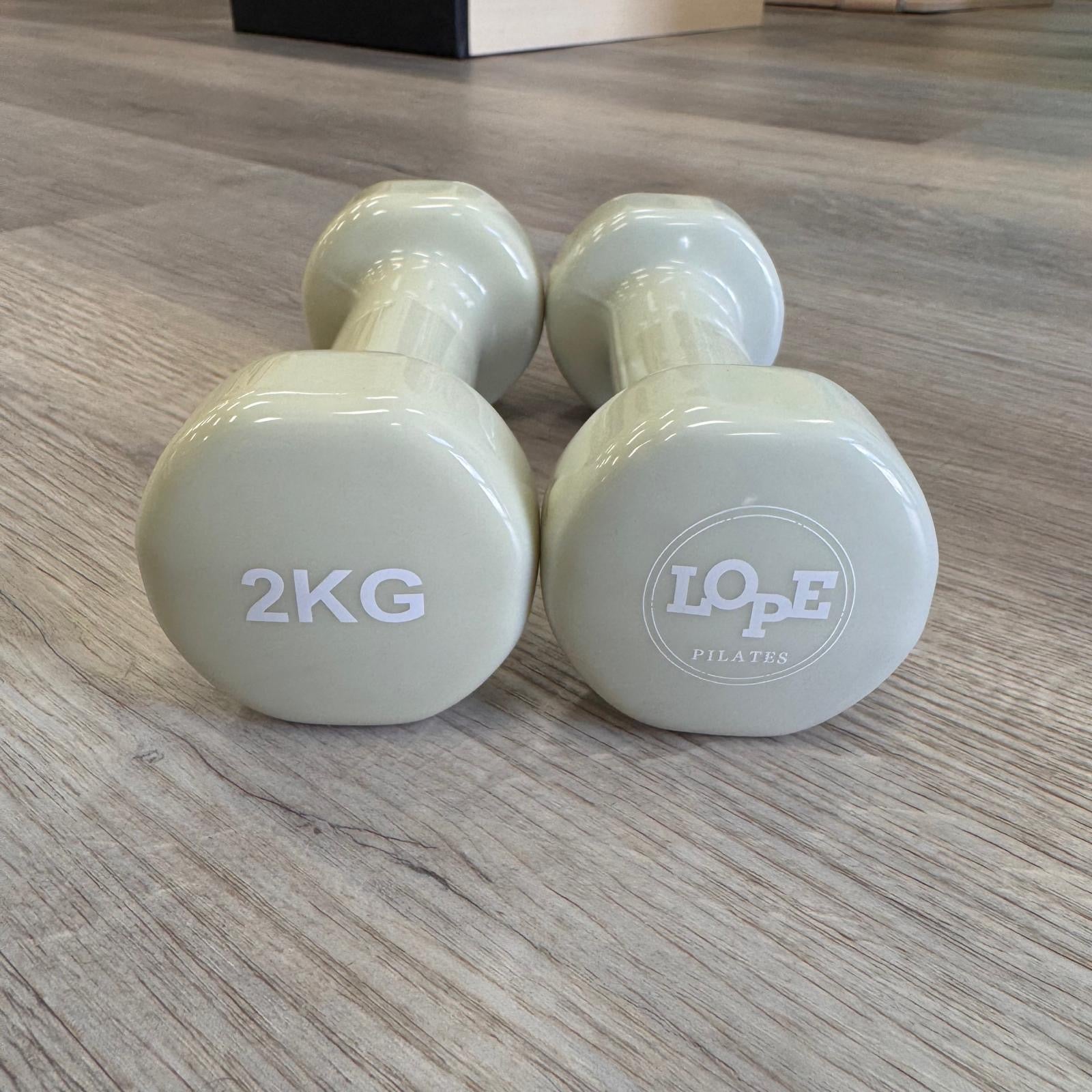 2kg Dumbells Creamy Sage