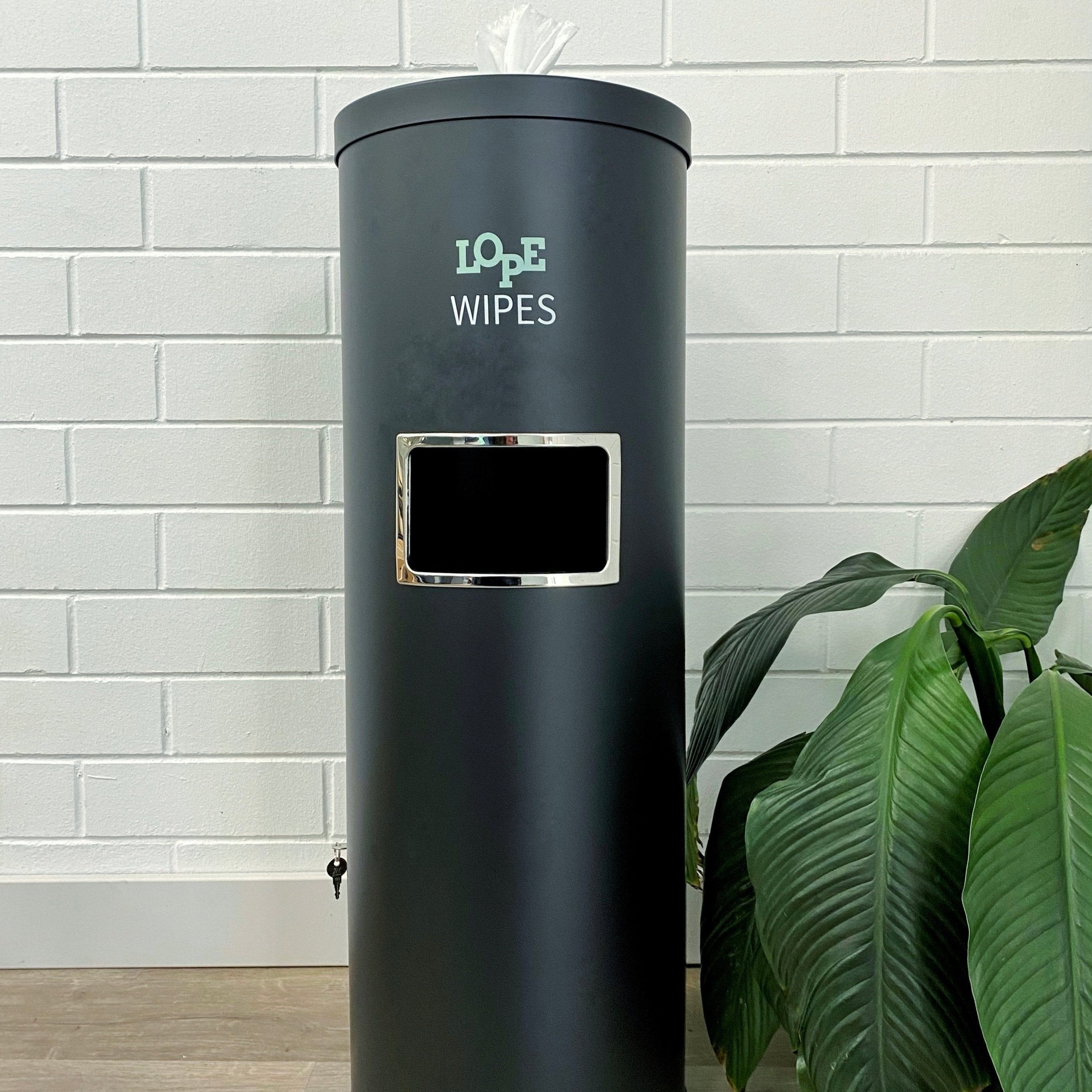 Standing Wipes Dispenser Black