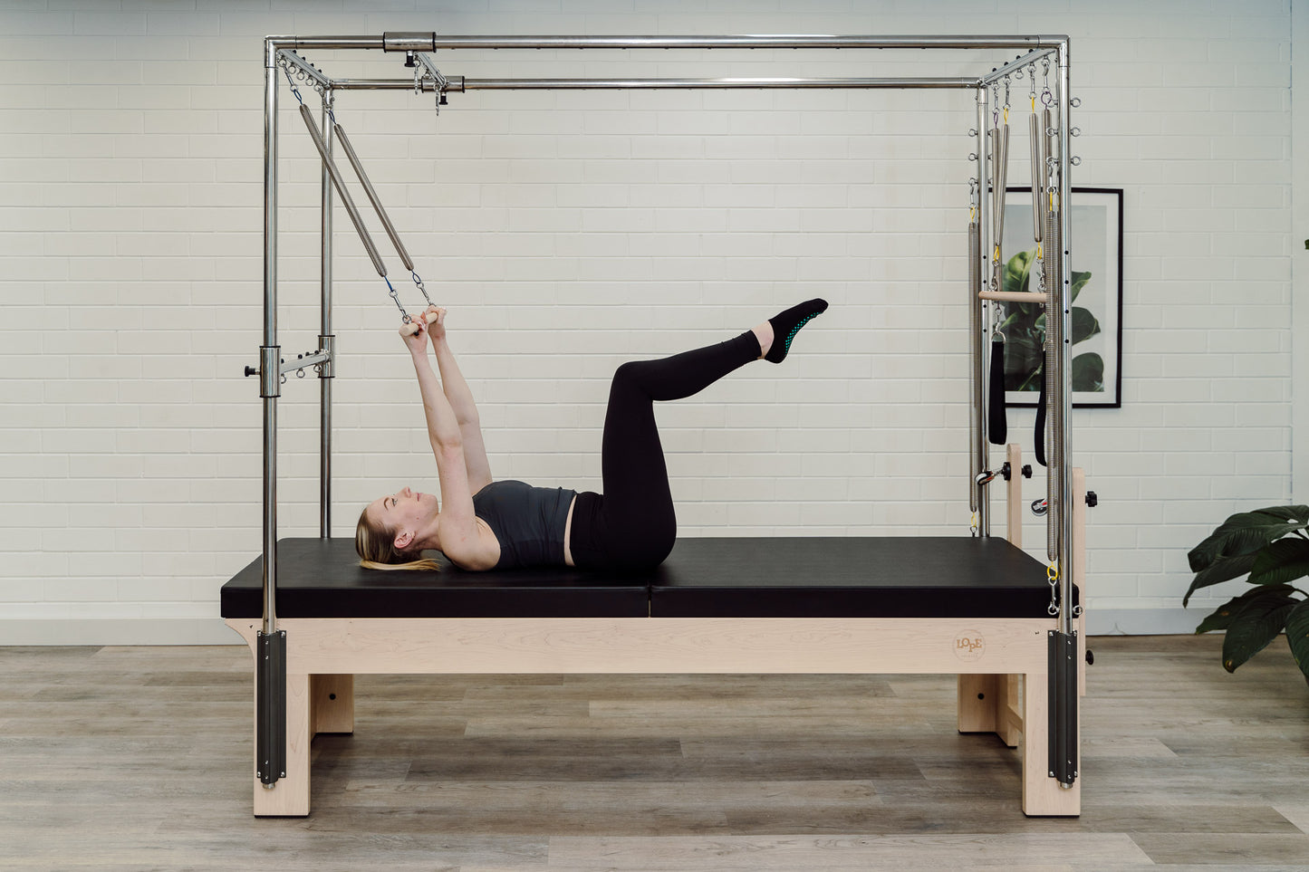 Classic Maple Wood Reformer & Cadillac Trapeze combination- Black