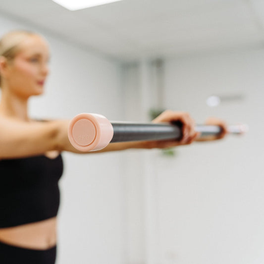 Weighted Fitness Bar Pink 2kg 8 units