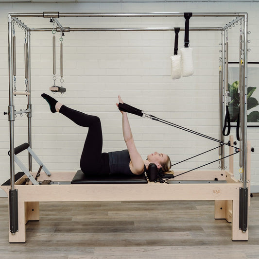 Classic Maple Wood Reformer & Cadillac Trapeze combination- Black